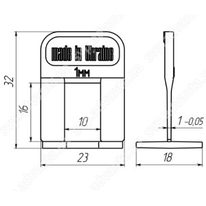 Основа СВП 1 мм АДВАНТА, 250 шт