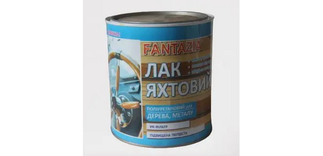 Лак яхтовий алкідно-уретановий Fantazia 0,7 кг Лак яхтовий алкідно-уретановий Fantazia 0,7 кг