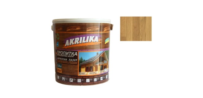 Акрилова лазур для дерева Impregnant Agent Akrilika дуб 0,75 л