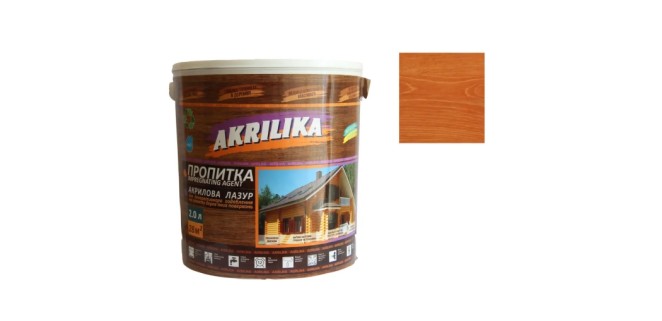 Акрилова лазур для дерева Impregnant Agent Akrilika каштан 0,75 л