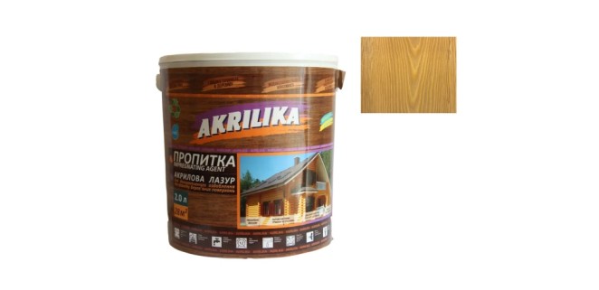 Акрилова лазур для дерева Impregnant Agent Akrilika модрина 0,75 л