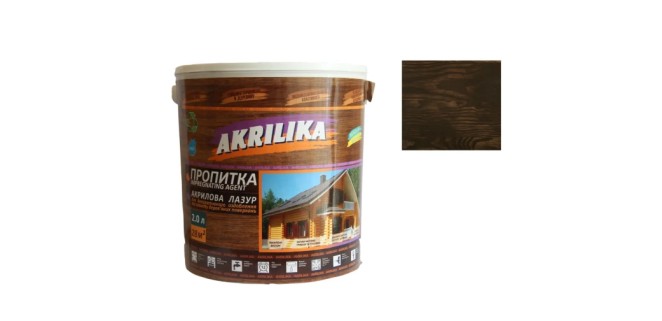 Акрилова лазур для дерева Impregnant Agent Akrilika палісандр 0,75 л