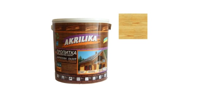 Акрилова лазур для дерева Impregnant Agent Akrilika сосна 0,75 л