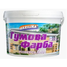 Фарба гумова біла Akrilika 3,2 кг