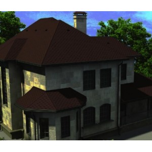 Бітумна черепиця Акваізол Базіс Мозаїка Мокко