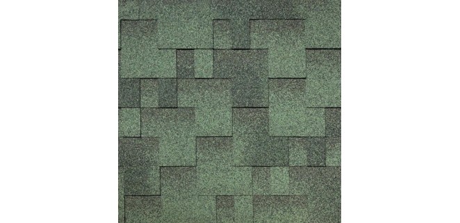 Бітумна черепиця Акваізол Стандарт Акцент Мохіто