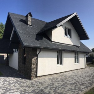 Бітумна черепиця Акваізол Еталон Акцент Маренго Бітумна черепиця Акваізол Еталон Акцент Маренго