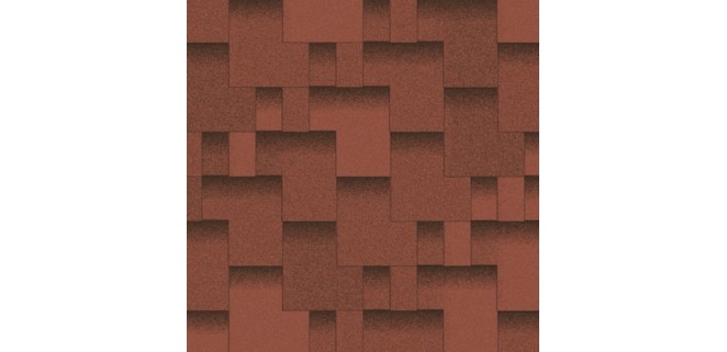 Бітумна черепиця Акваізол Еталон Акцент Стиглий гранат