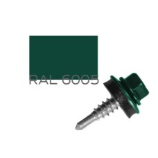 Саморіз покрівельний RAL 6005 4.8Х19 по металу насичено-зелений Amex Easyfix (Тайвань)