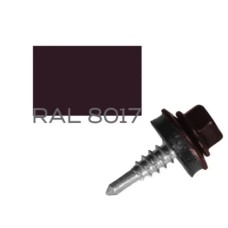 Саморіз покрівельний RAL 8017 4.8Х19 по металу шоколад Amex Easyfix (Тайвань)
