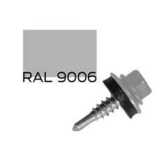 Саморіз покрівельний RAL 9006 4.8Х19 по металу сірий металік Amex Easyfix (Тайвань)