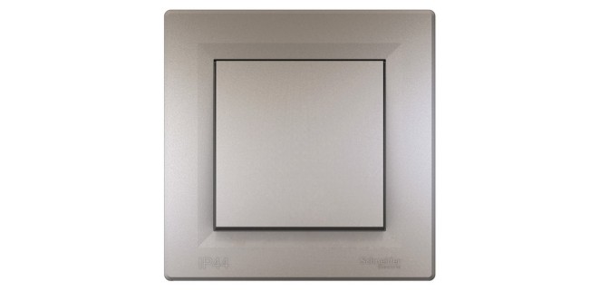 Вимикач 1-клавішний самозажимний IP44 Asfora бронза Вимикач 1-клавішний самозажимний IP44 Asfora бронза