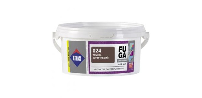 Фуга для плитки епоксидна ATLAS EPOKSYDOWA 1-10 мм, 024 темно-коричневий, 2 кг Фуга для плитки епоксидна ATLAS EPOKSYDOWA 1-10 мм, 024 темно-коричневий, 2 кг