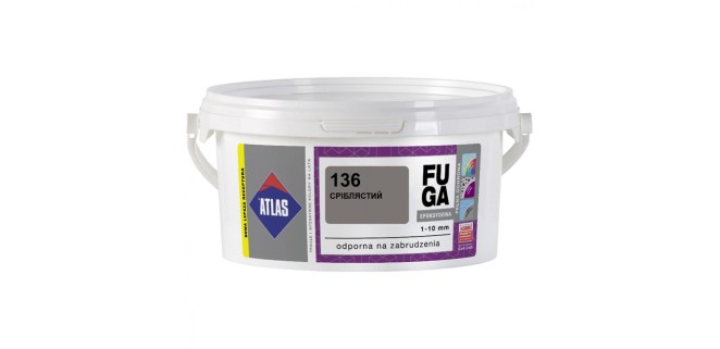 Фуга для плитки епоксидна ATLAS EPOKSYDOWA 1-10 мм,136 сріблястий, 2 кг