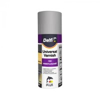 Аерозольний глянсовий лак універсальний безбарвний  Delfi, 400 мл