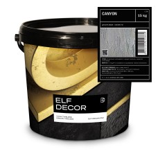 Canyon Каньйон декоративна штукатурка Elf Decor 15 кг, 1-2 кг/м2