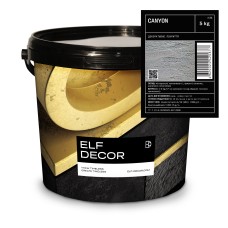 Canyon Каньйон декоративна штукатурка Elf Decor 5 кг, 1-2 кг/м2