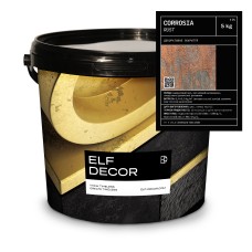 Corrosia RUST Коррозія декоративна штукатурка  Elf Decor 5 кг, 2,0-2,5 м2/кг