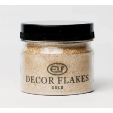 Натуральна слюда Elf Decor Flakes Gold 50 г