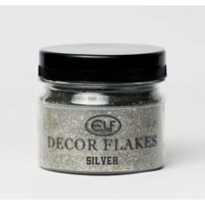 Натуральна слюда Elf Decor Flakes Silver 50 г