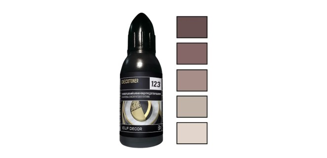 Універсальний барвник-концентрат Elf Decor Decotoner  №123 сіро-коричневий 200 мл