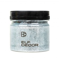 Металізовані блискітки Elf Decor Stars Silver 100 г