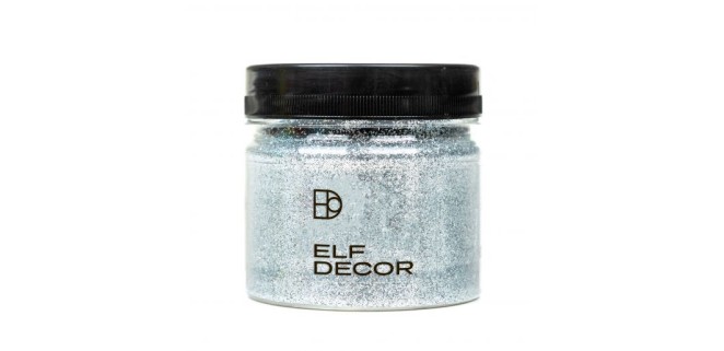 Металізовані блискітки Elf Decor Stars Silver 100 г