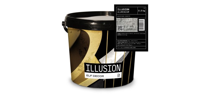 Illusion Fantasy Ілюзіон Фантазія декоративна фарба Elf Decor Aluminium 2,5 кг, 6 кг/м2 Illusion Fantasy Ілюзіон Фантазія декоративна фарба Elf Decor Aluminium 2,5 кг, 6 кг/м2