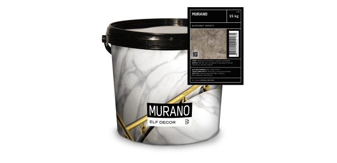 Murano Мурано венеціанська штукатурка  Elf Decor 15 кг, 350-500 гр/м2