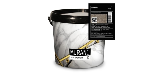 Murano Мурано венеціанська штукатурка  Elf Decor 1 кг, 350-500 гр/м2