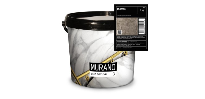 Murano Мурано венеціанська штукатурка  Elf Decor 5 кг, 350-500 гр/м2