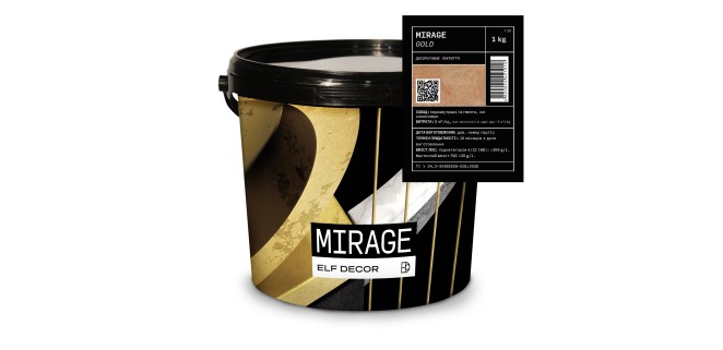 Mirage Gold Міраж Голд декоративна фарба Elf Decor 1 кг, 5 кг/м2