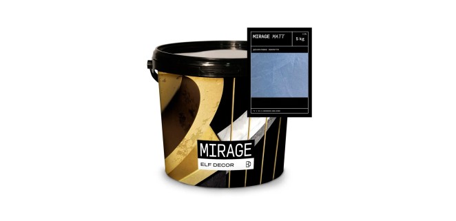 Mirage Matt Міраж Матт декоративна фарба Elf Decor 5 кг, 5 кг/м2