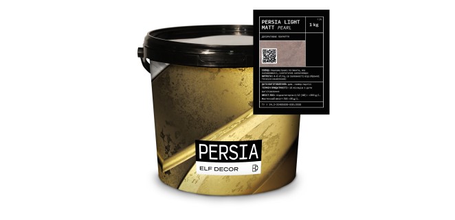Persia Light Matt Персія Лайт Матт декоративна штукатурка Elf Decor 1 кг, 4-6 кг/м.кв.