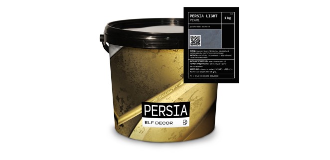 Persia Light Pearl Персія Лайт Перл декоративна штукатурка Elf Decor 1 кг, 4-6 кг/м.кв.