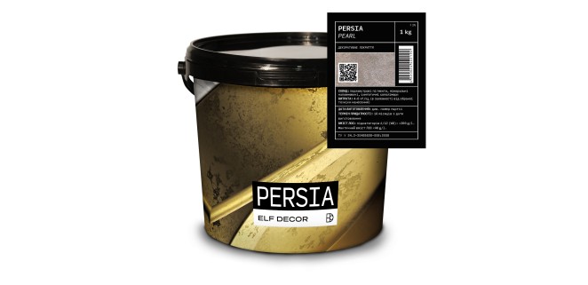 Persia Pearl Персія Перл декоративна штукатурка Elf Decor 1 кг, 4-6 кг/м.кв.