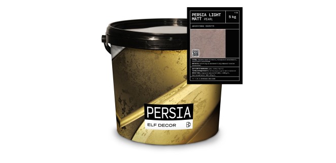 Persia Light Matt Персія Лайт Матт декоративна штукатурка Elf Decor 5 кг, 4-6 кг/м.кв.