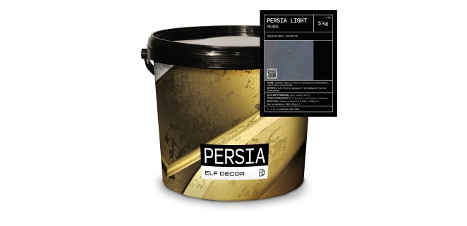 Persia Light Pearl Персія Лайт Перл декоративна штукатурка Elf Decor 5 кг, 4-6 кг/м.кв.