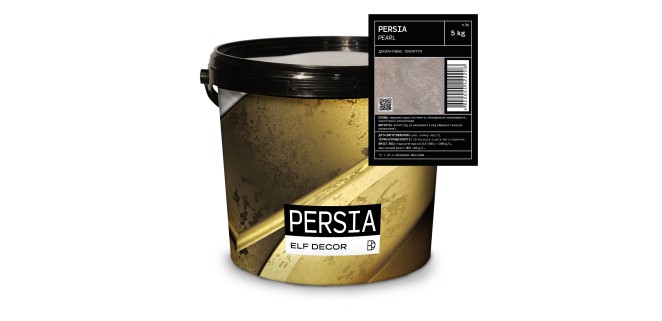 Persia Pearl Персія Перл декоративна штукатурка Elf Decor 5 кг, 4-6 кг/м.кв.