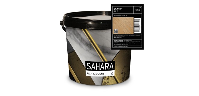 Sahara Gold Сахара Голд декоративна фарба Elf Decor 5 кг, 5 кг/м.кв.