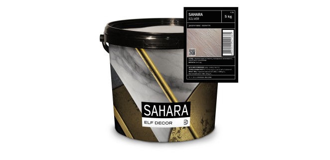 Sahara Silver Сахара Сільвер декоративна фарба Elf Decor 5 кг, 5 кг/м.кв.