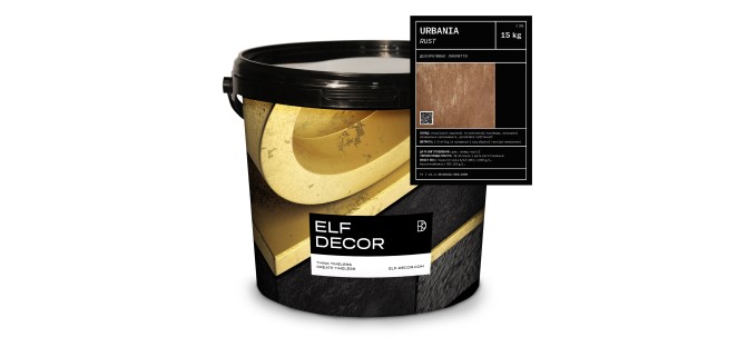 Urbania Урбанія декоративна штукатурка Elf Decor 15 кг, 1-2 м2/кг