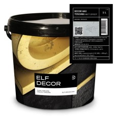 Декоративний віск Elf Decor Decor Wax Toscana матовий 1 л, 10-12 м2/л