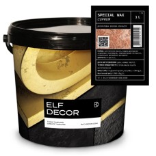 Декоративний металізований віск Elf Decor Special Wax мідь 1 л, 8-10 м2/л
