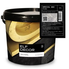 Декоративний металізований віск Elf Decor Special Wax перламутр 1 л, 8-10 м2/л