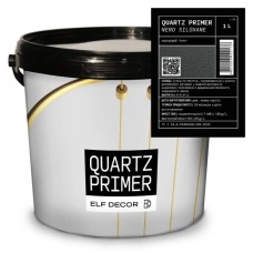 Кварцовий ґрунт Elf Decor Quartz Primer Nero  з силан-силаксановим наповнювачем 1 л, 6-8 м2/л