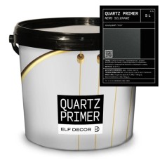 Кварцовий ґрунт Elf Decor Quartz Primer Nero  з силан-силаксановим наповнювачем 5 л, 6-8 м2/л