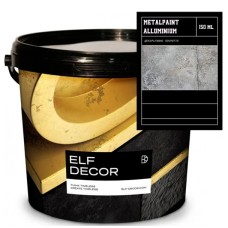 Металізована фарба Elf Decor Metal Paint Royal Aluminium 150 мл, 6-8 м2/л