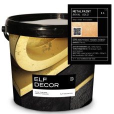 Металізована фарба Elf Decor Metal Paint Royal Gold 1 л, 6-8 м2/л