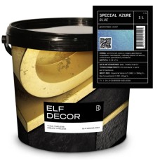 Металізований лак Elf Decor Azure блакитний 1 л, 8-10 м2/л